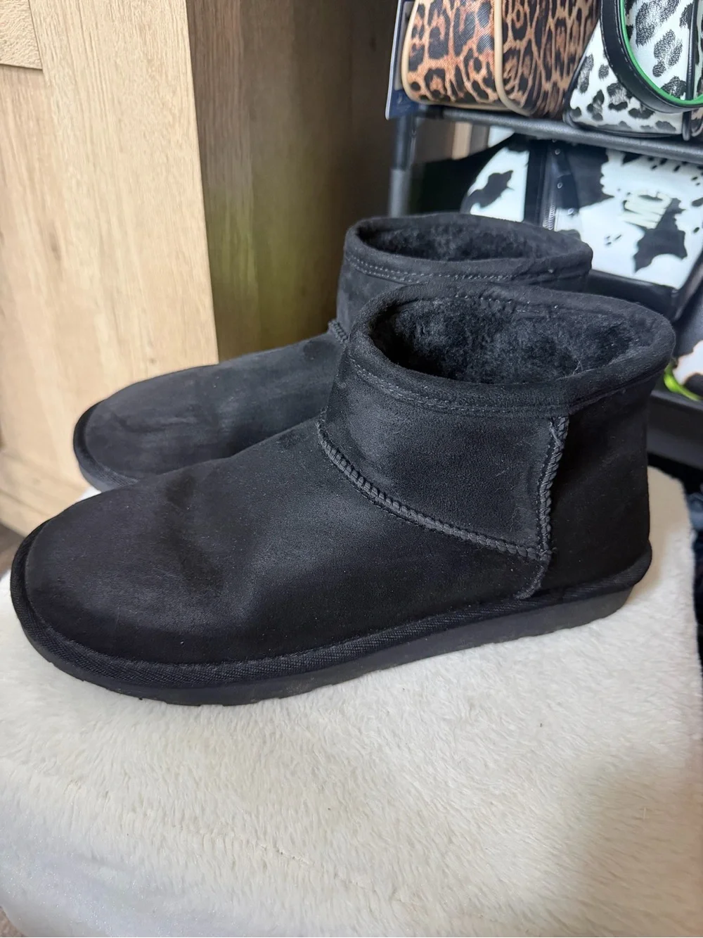 Arizona Jean Company Short Boot in Dark Brown Suede
